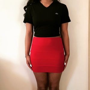 Red Ambience Apparel Mini Skirt